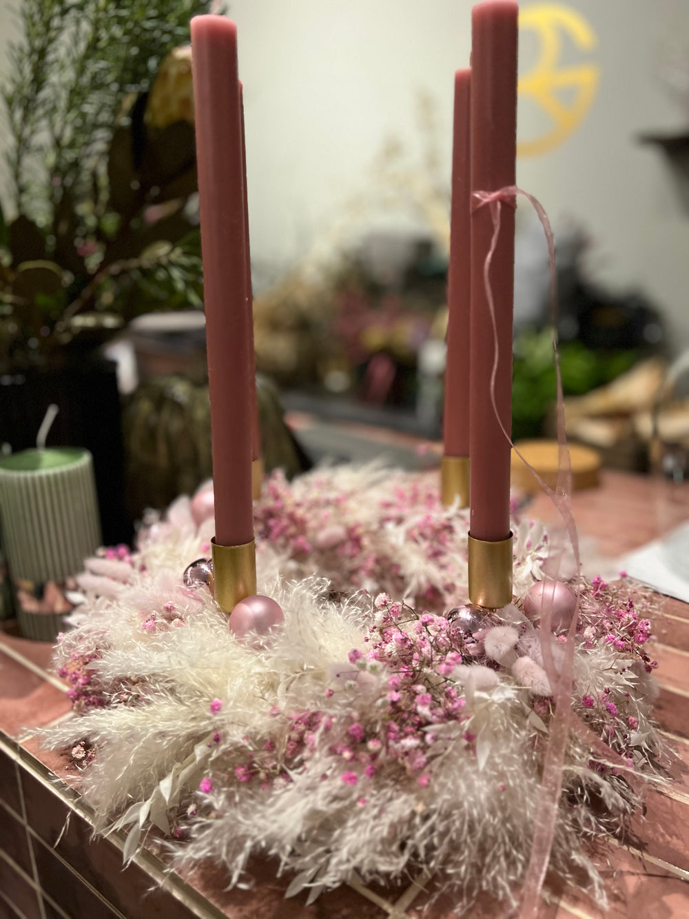 Trockenblumen ADVENTSKRANZ - DIY WORKSHOP