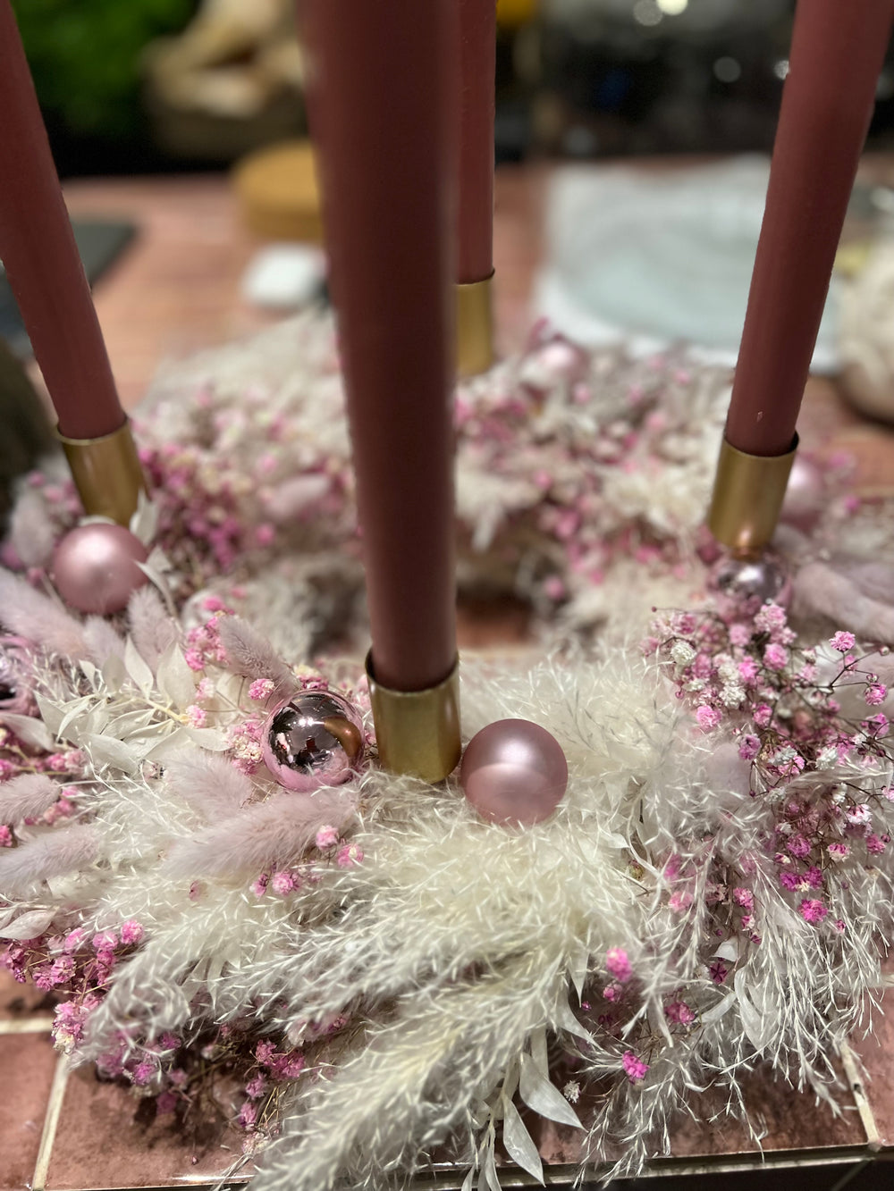 Trockenblumen ADVENTSKRANZ - DIY WORKSHOP