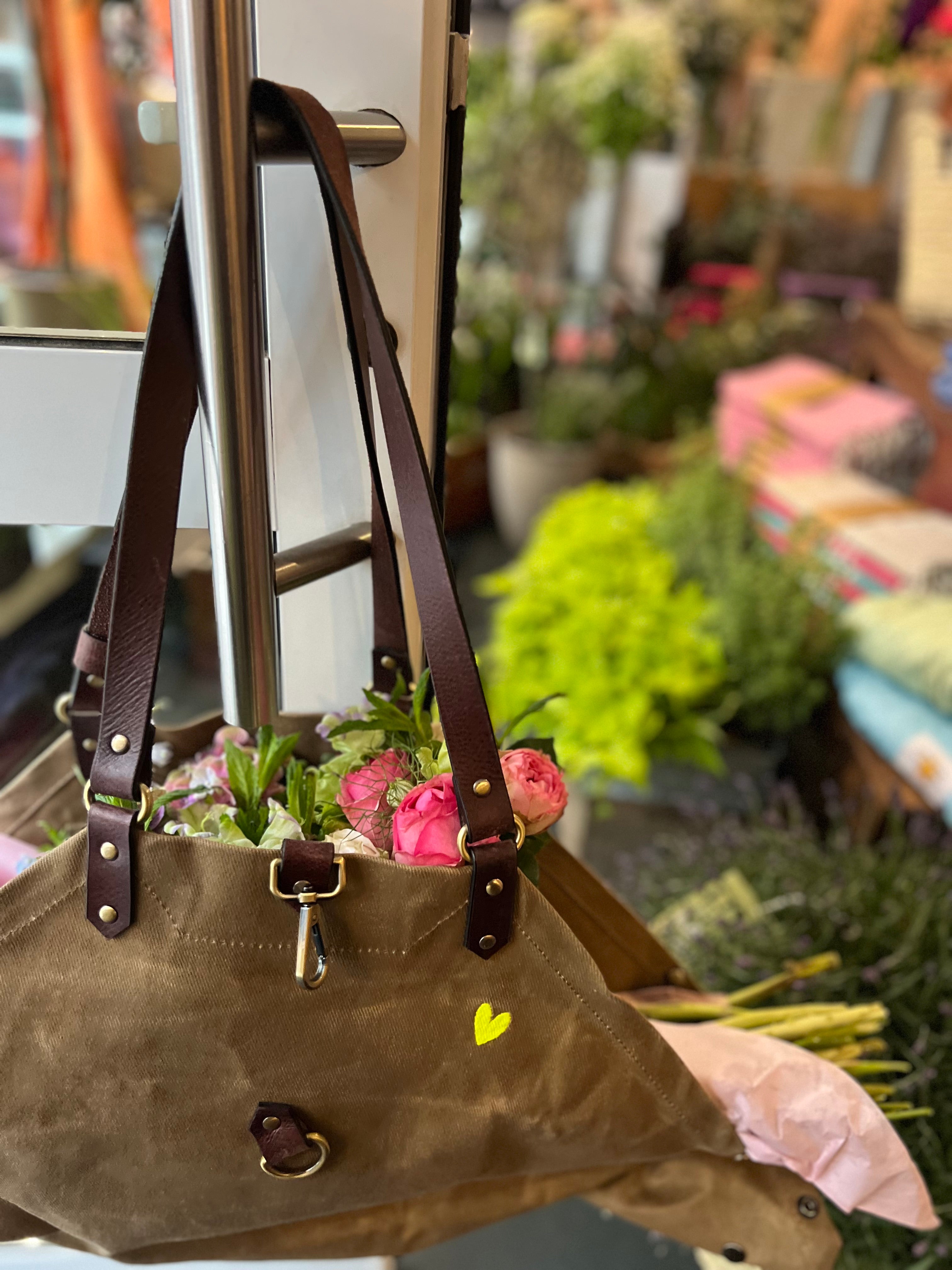 JADE - Utility Blumentasche/ Hundetasche/ Grocery Bag - BEIGE - einrollbar