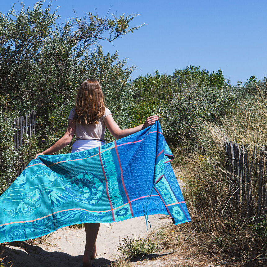 Jacquard Français Strandtuch „Saphir“