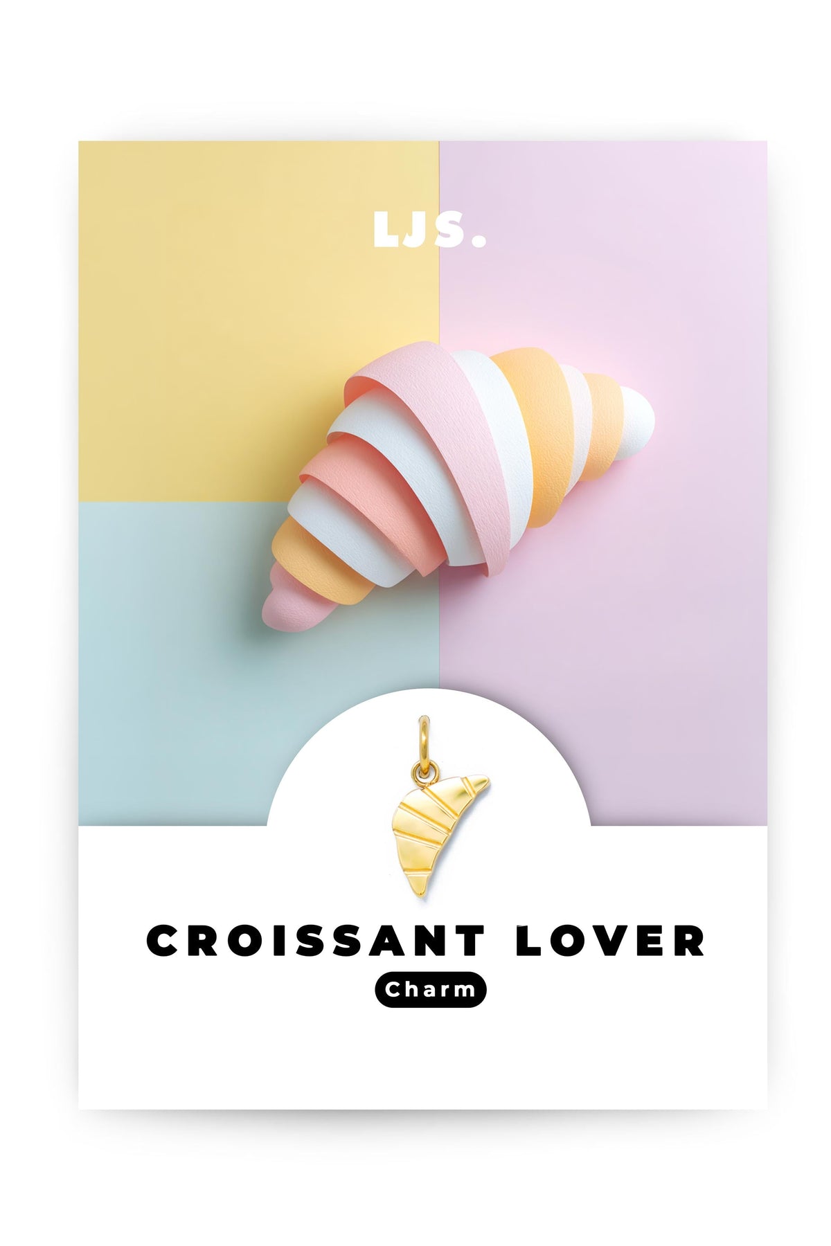 Charm CROISSANT – Gold von Little Jewellery Stories – Detail und Styling