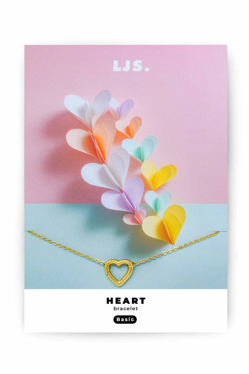 Armband HEART – Gold von Little Jewellery Stories – Produktansicht