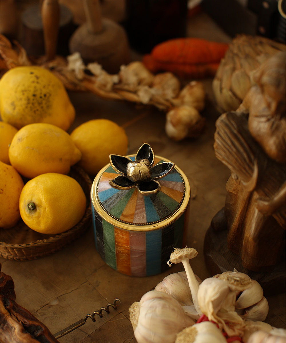 Boîte à bijoux “Fleur de Cirque” – Schmuckdose Groß (11,5 × 9 × 9 cm)