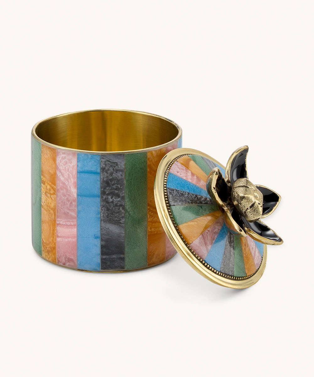 Boîte à bijoux “Fleur de Cirque” – Schmuckdose Groß (11,5 × 9 × 9 cm)