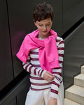 Mesh-Longsleeve PAOLA – BORDEAUX-PINK
