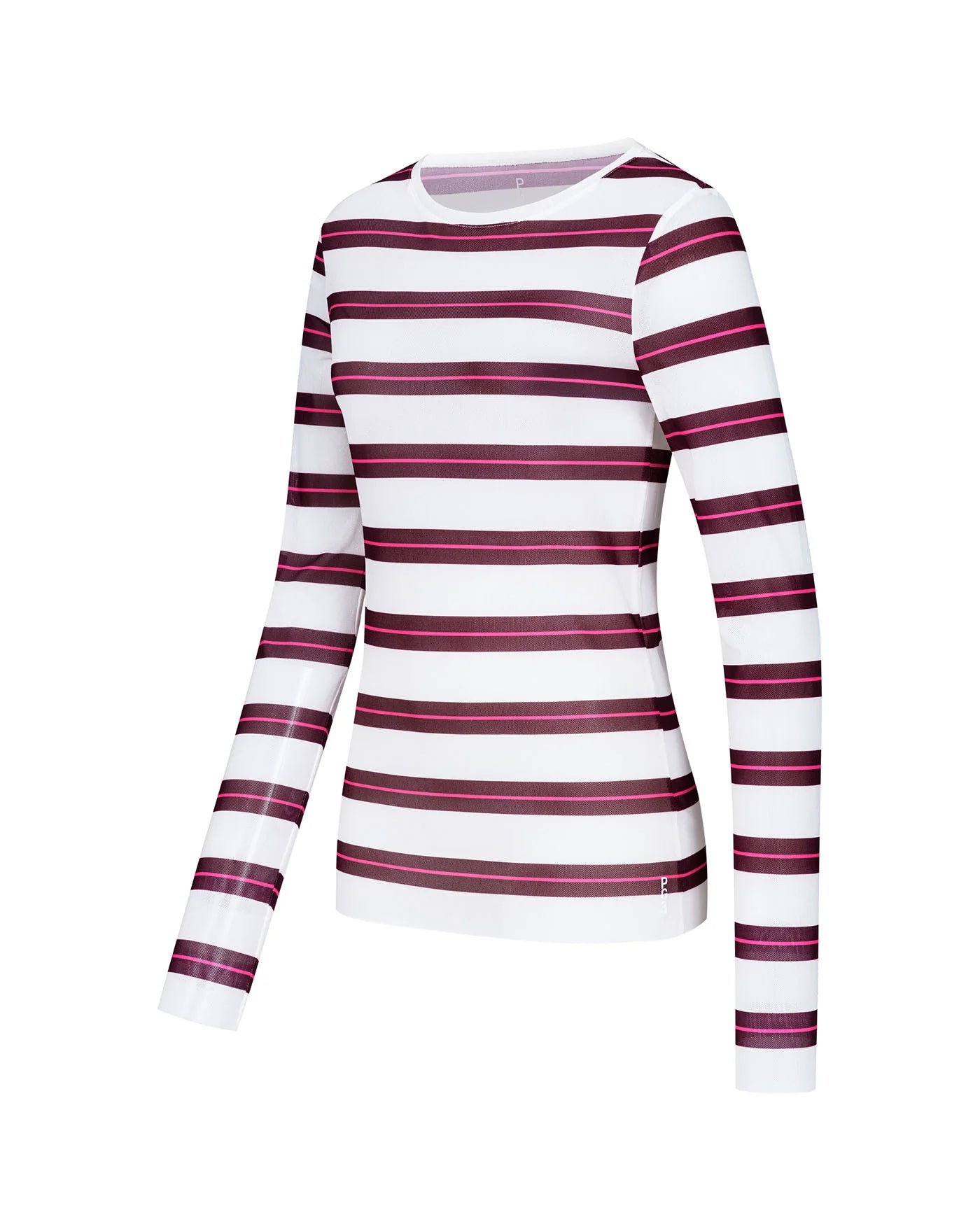 Mesh-Longsleeve PAOLA – BORDEAUX-PINK