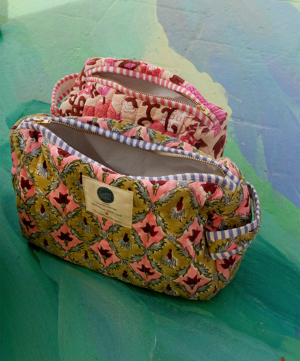 Lucie – Make-up-Tasche Medium aus Baumwolle