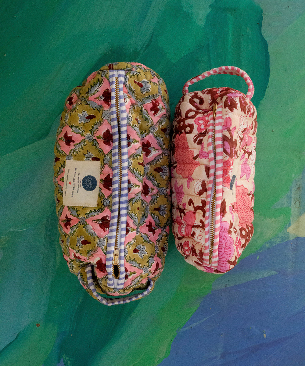 Lucie – Make-up-Tasche Groß aus Baumwolle