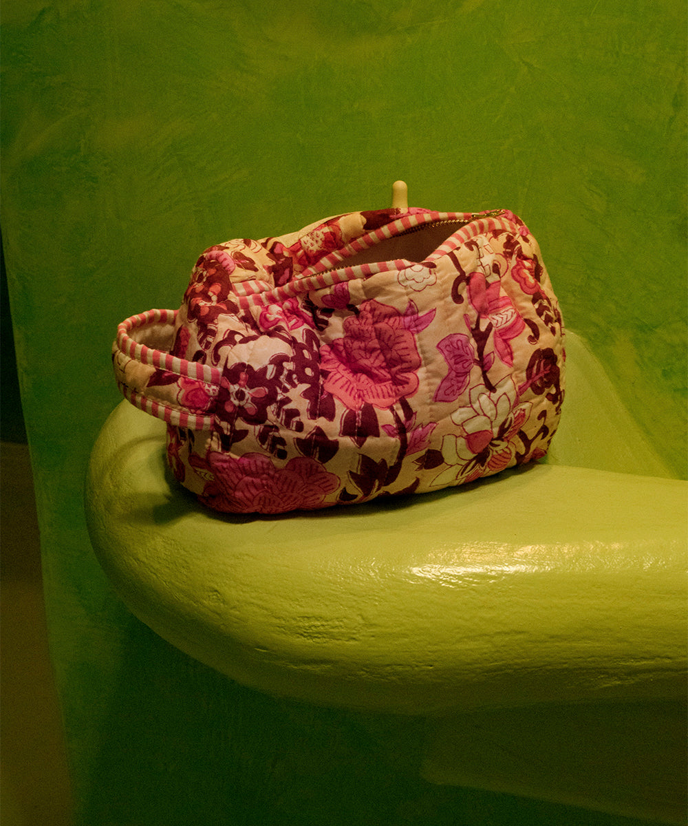 Lucie – Make-up-Tasche Medium aus Baumwolle