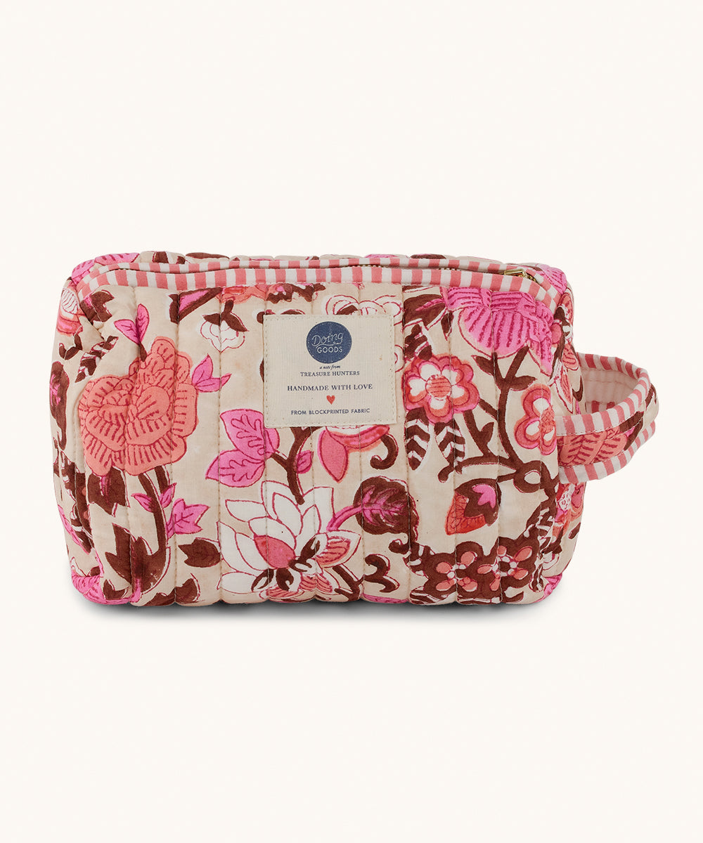 Lucie – Make-up-Tasche Medium aus Baumwolle