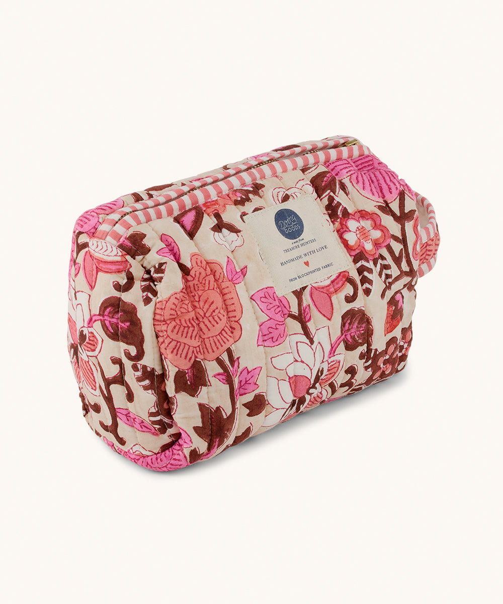 Lucie – Make-up-Tasche Medium aus Baumwolle