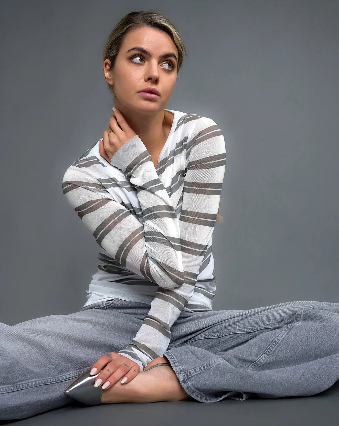 Mesh-Longsleeve PAOLA – GREY