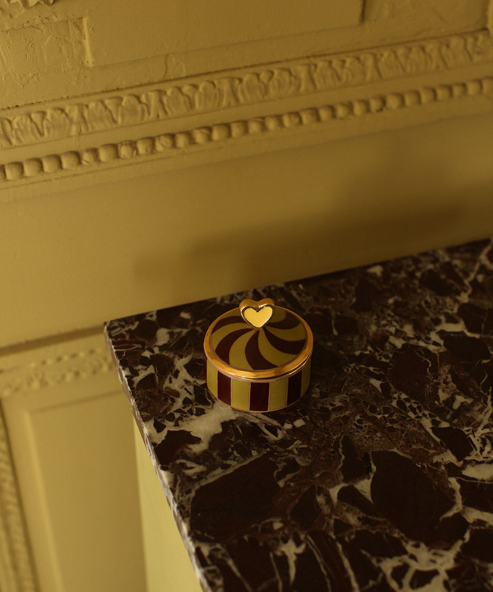 Boîte à bijoux “Pyar Cœur” – Schmuckdose Mittel (6 × 7 × 7 cm)