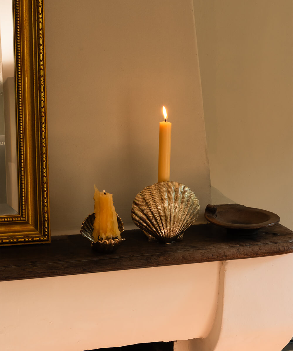 Lueur Candle Holder – handgefertigt aus recyceltem Messing