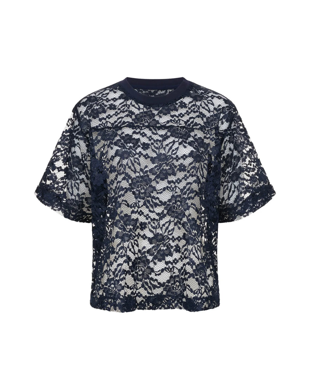 PG3 Spitzen Shirt Giselle – Leichtigkeit trifft klare Form NAVY