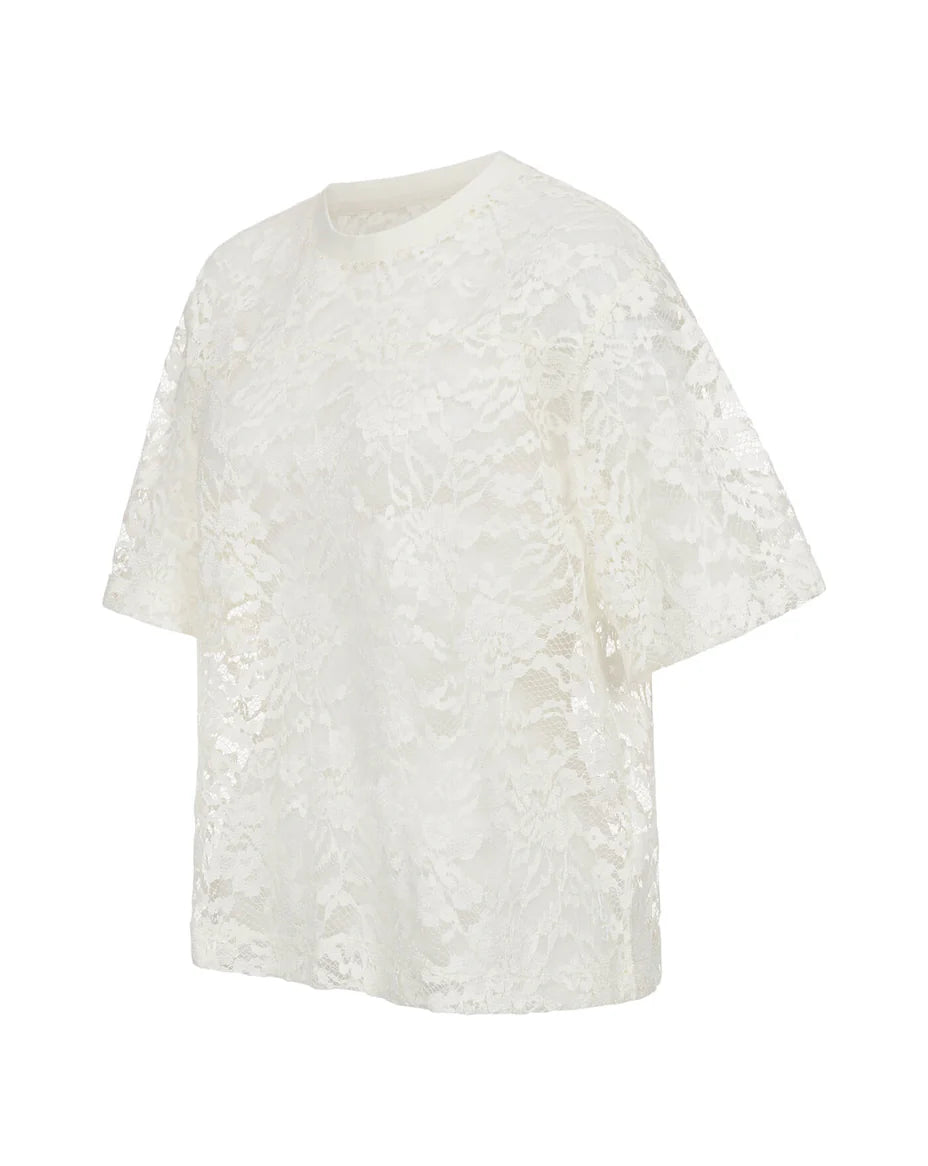 PG3 Spitzen Shirt Giselle – Leichtigkeit trifft klare Form CREME