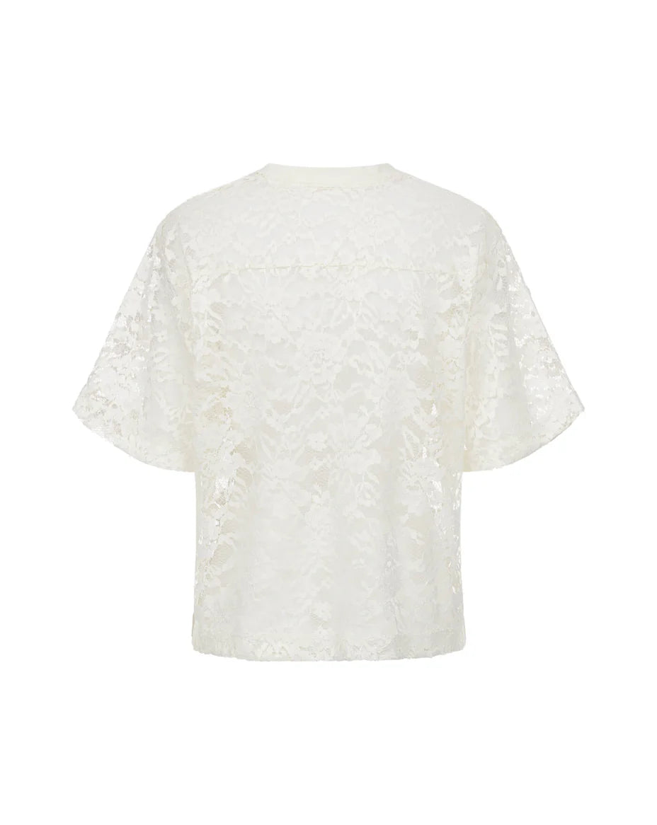 PG3 Spitzen Shirt Giselle – Leichtigkeit trifft klare Form CREME