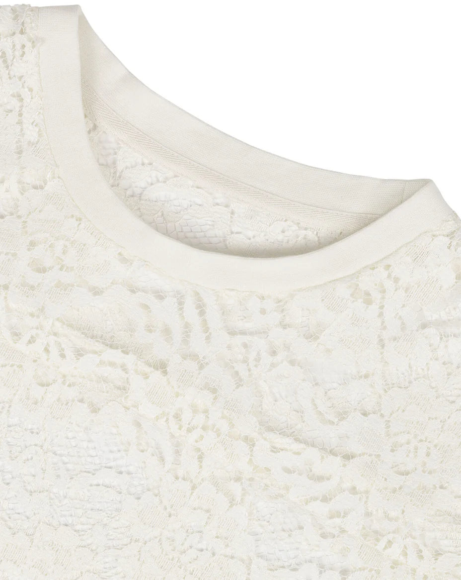 PG3 Spitzen Shirt Giselle – Leichtigkeit trifft klare Form CREME