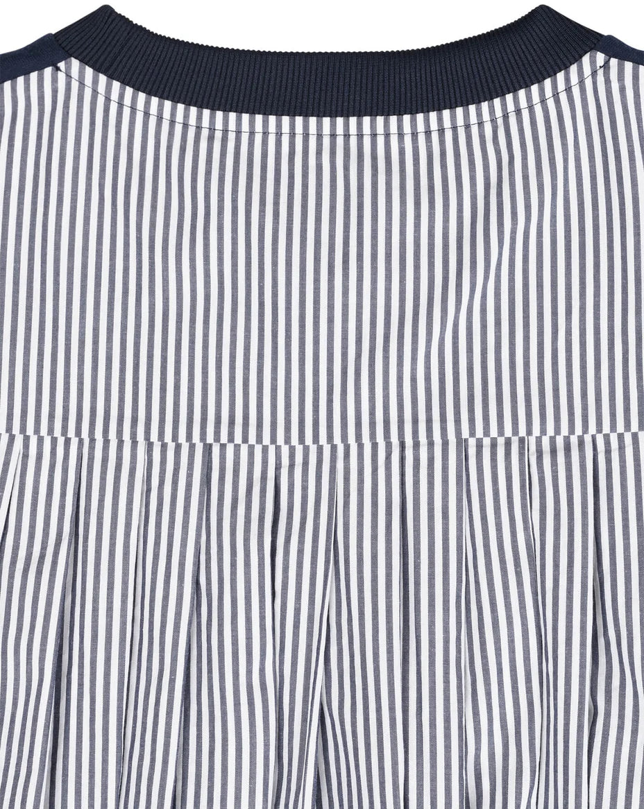 PG3 Sweater Perpetua – moderner Sweater mit Materialmix NAVY