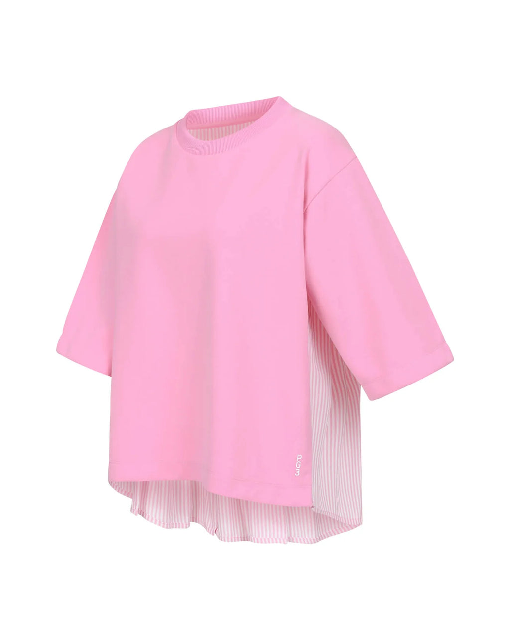 PG3 Sweater Perpetua – moderner Sweater mit Materialmix ROSÈ
