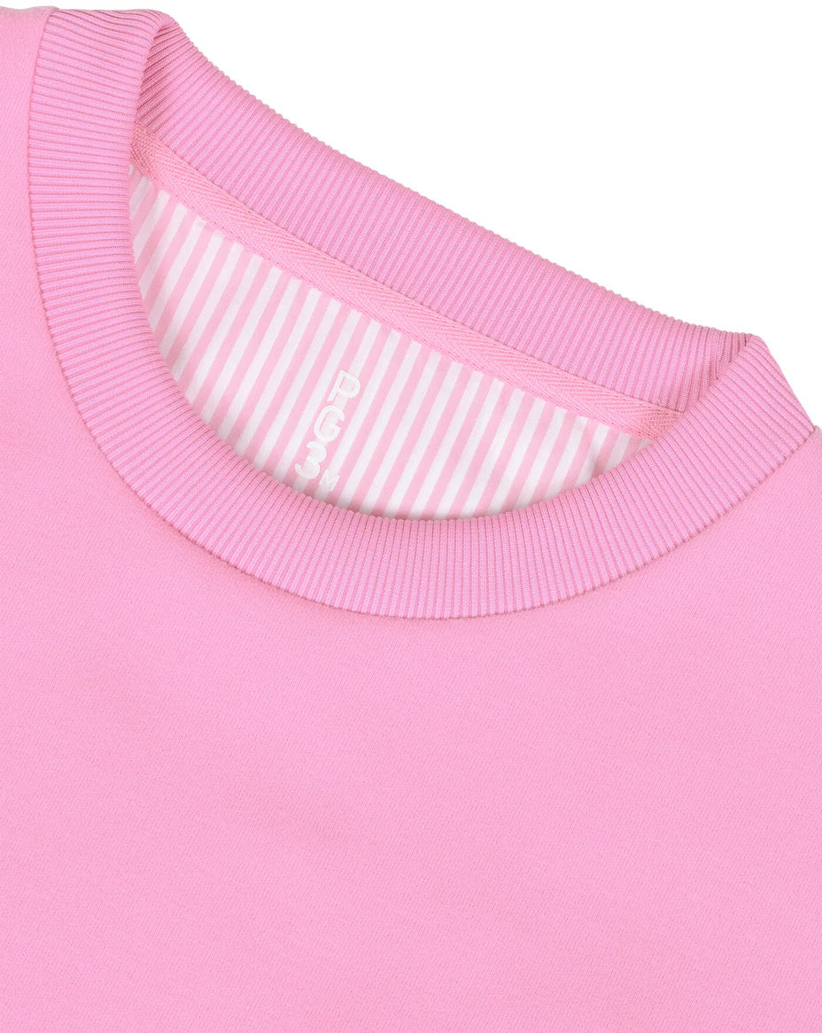 PG3 Sweater Perpetua – moderner Sweater mit Materialmix ROSÈ