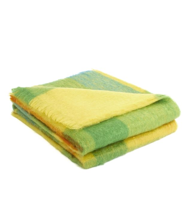 Brun de Vian-Tiran – Mohair-Plaid Arlequin Arlequin, Herstelleransicht 3