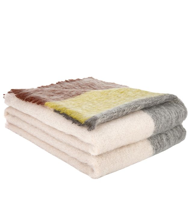 Brun de Vian-Tiran – Mohair-Plaid Paysages Bruyères, Herstelleransicht 3