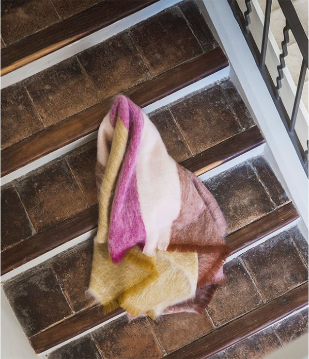 Brun de Vian-Tiran – Mohair-Plaid Paysages Colline, Herstelleransicht 1