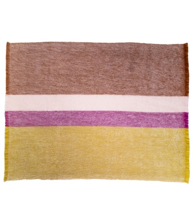 Brun de Vian-Tiran – Mohair-Plaid Paysages Colline, Herstelleransicht 3