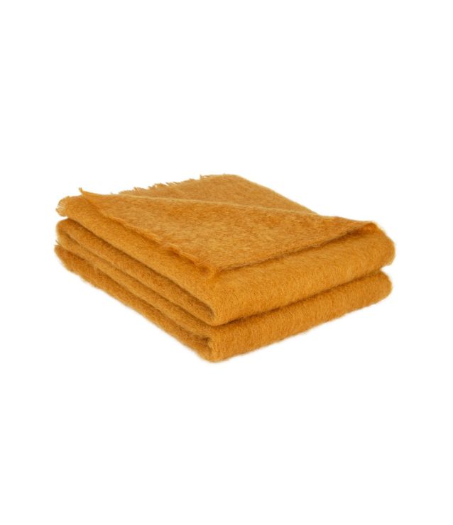 Brun de Vian-Tiran – Mohair-Plaid Uni Houblon, Herstelleransicht 3