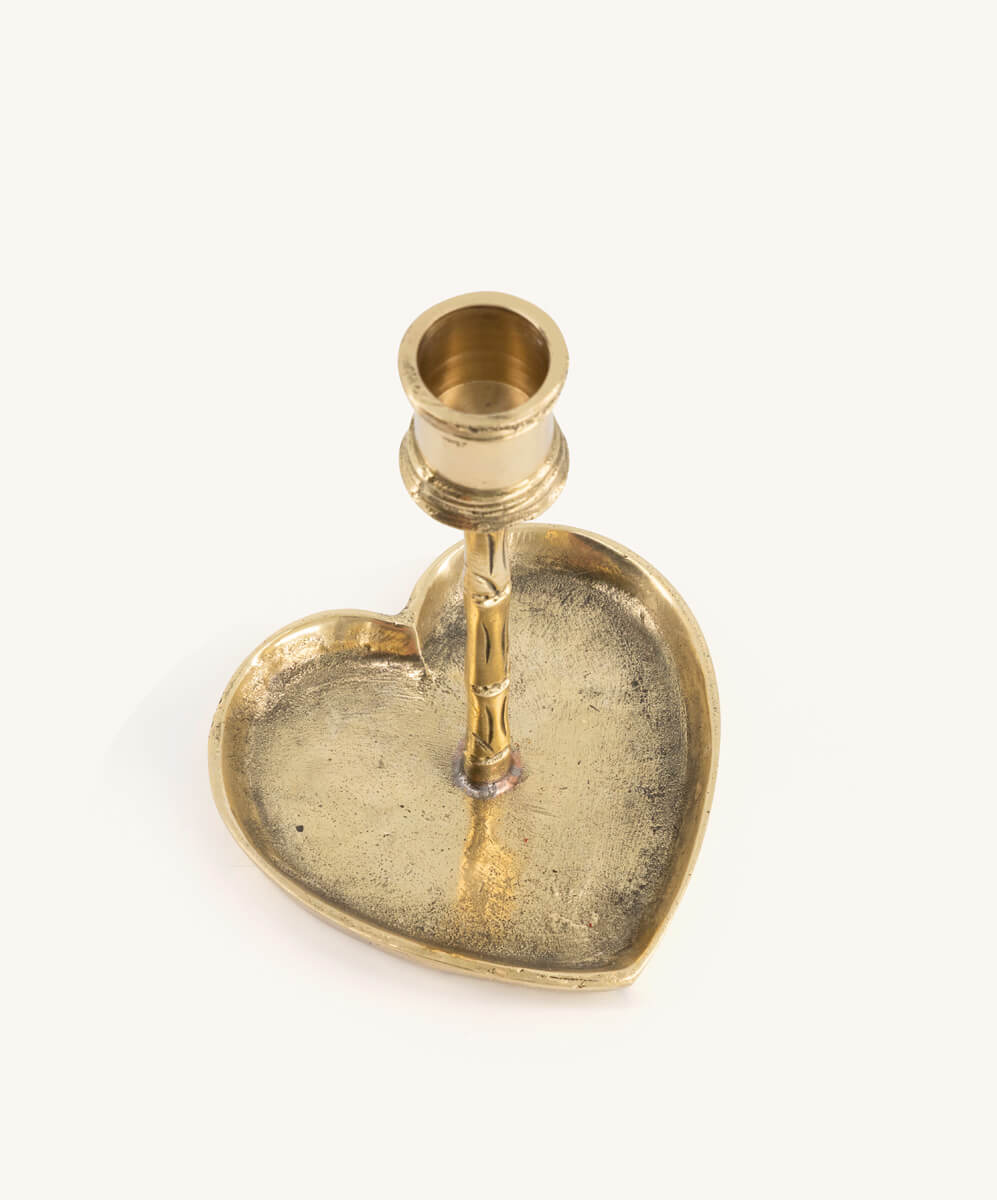 Cœur Lumineux – Candle Holder aus recyceltem Messing