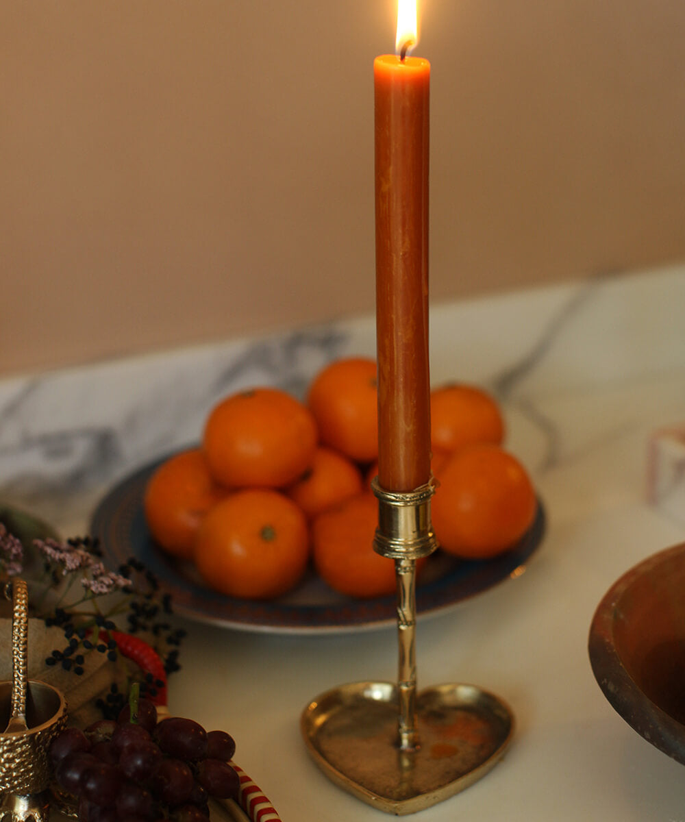 Cœur Lumineux – Candle Holder aus recyceltem Messing