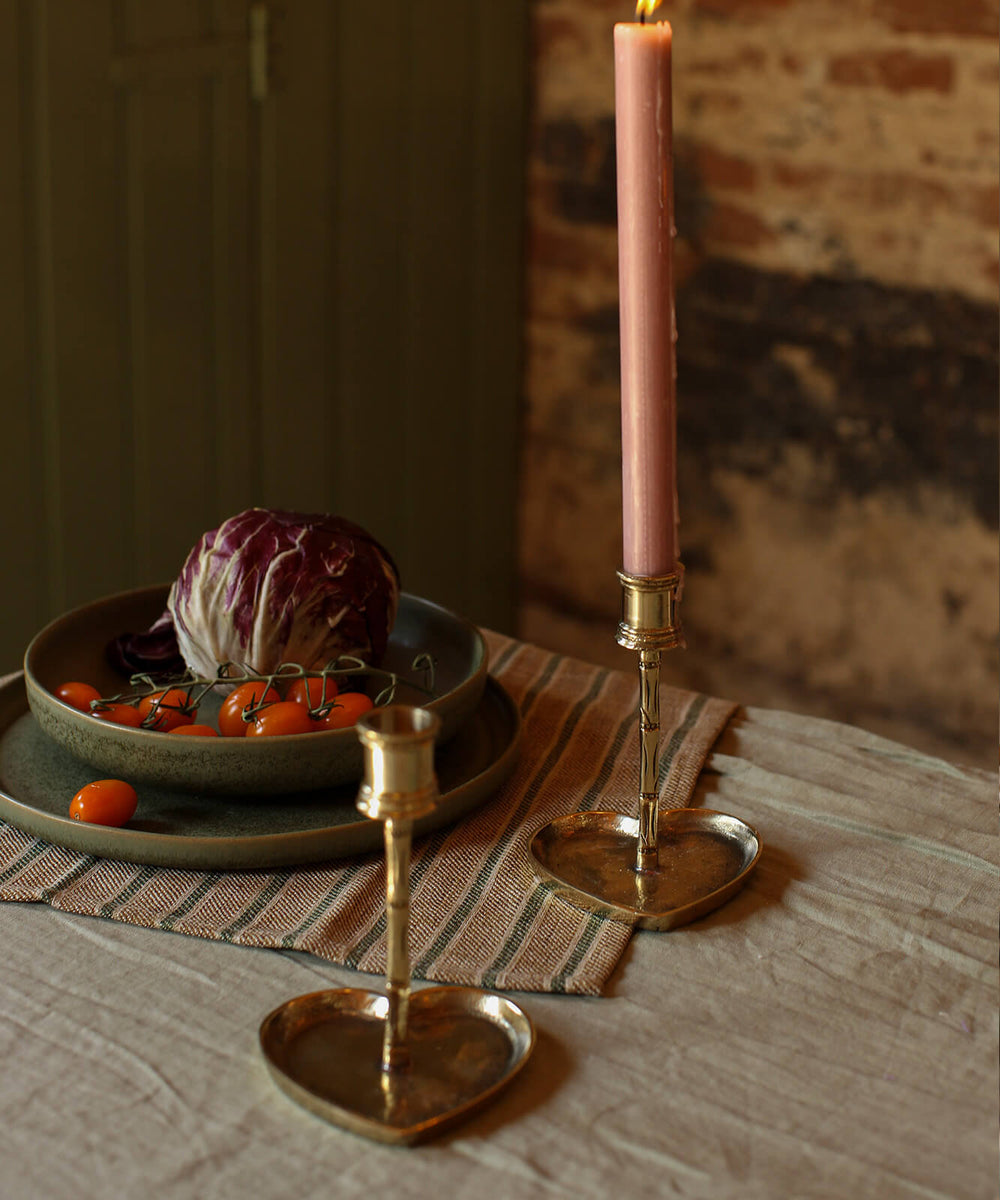 Cœur Lumineux – Candle Holder aus recyceltem Messing