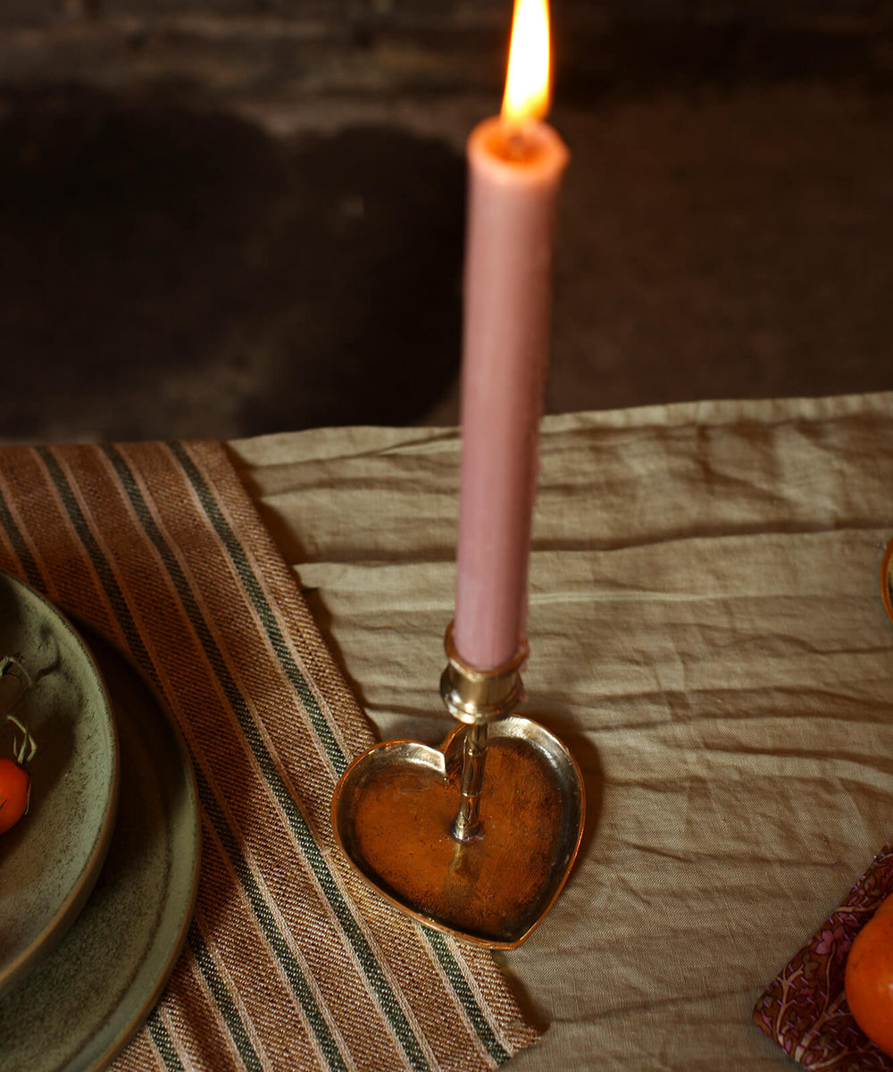 Cœur Lumineux – Candle Holder aus recyceltem Messing
