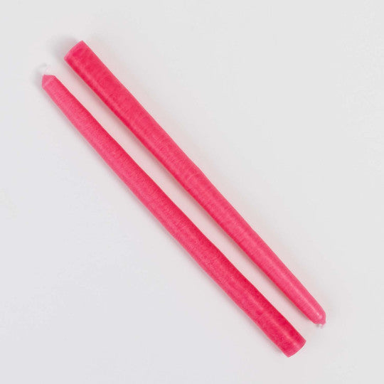 Frz. Kerzenduo handmade in France - PINK