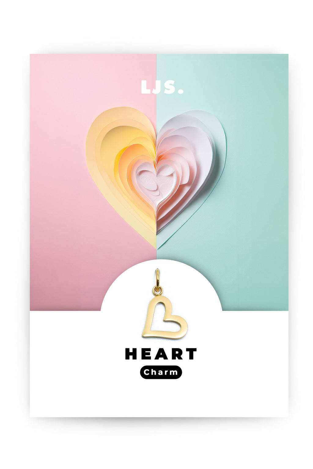Goldener Herz-Charm HEART