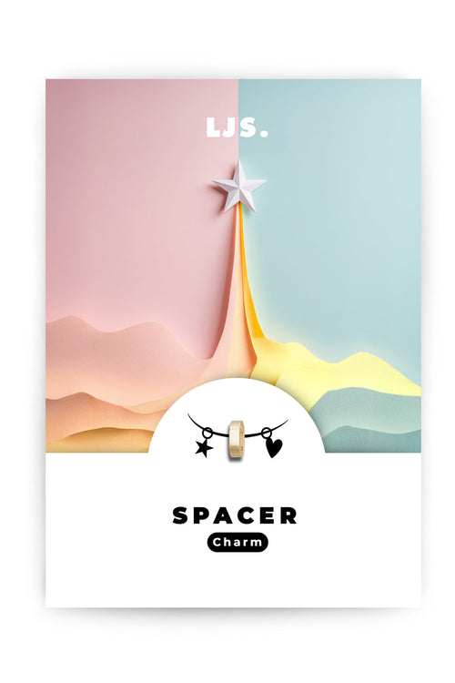 Goldener Charm SPACER von Little Jewellery Stories