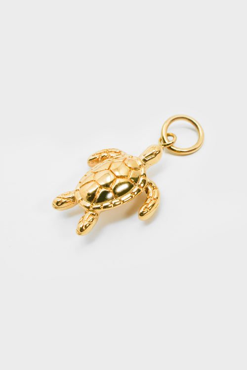 Goldener Schildkröten-Charm TURTLE