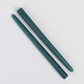 Frz. Kerzenduo handmade in France - BLEU DE PRUSSE - Tiefe des Oceans