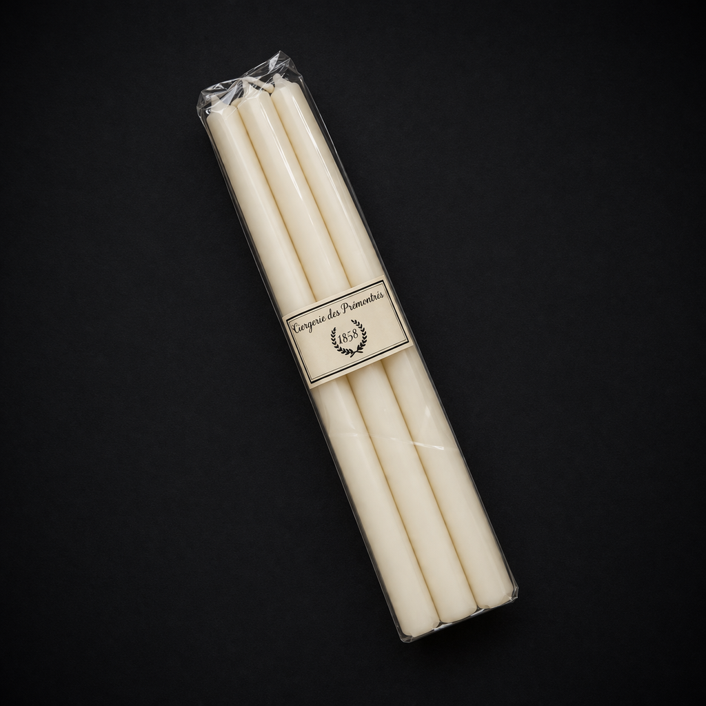 Stabkerzen 30 cm · 6er Set – Cream von La Ciergerie des Prémontrés