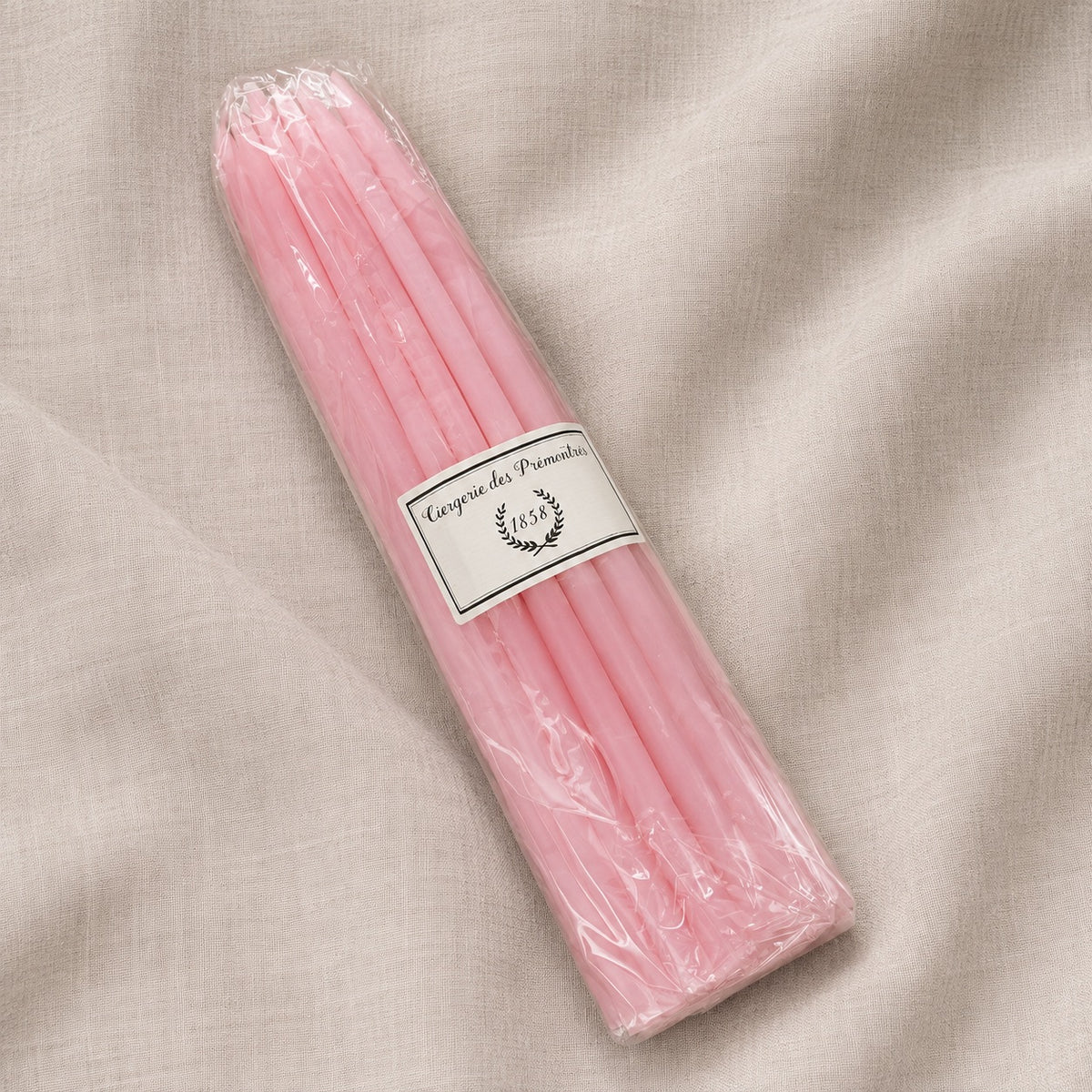 Dünne Stabkerzen 30 cm · 25er-Set – Rosé von La Ciergerie des Prémontrés