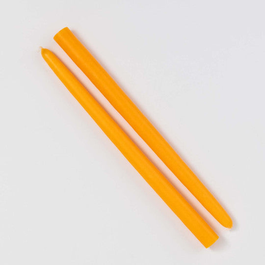 Frz. Kerzenduo handmade in France - ORANGE