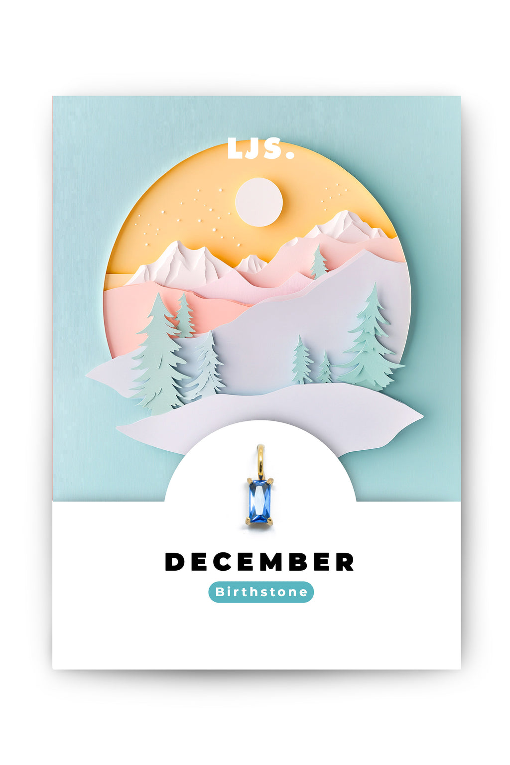 Goldener Geburtsstein-Charm für Dezember
