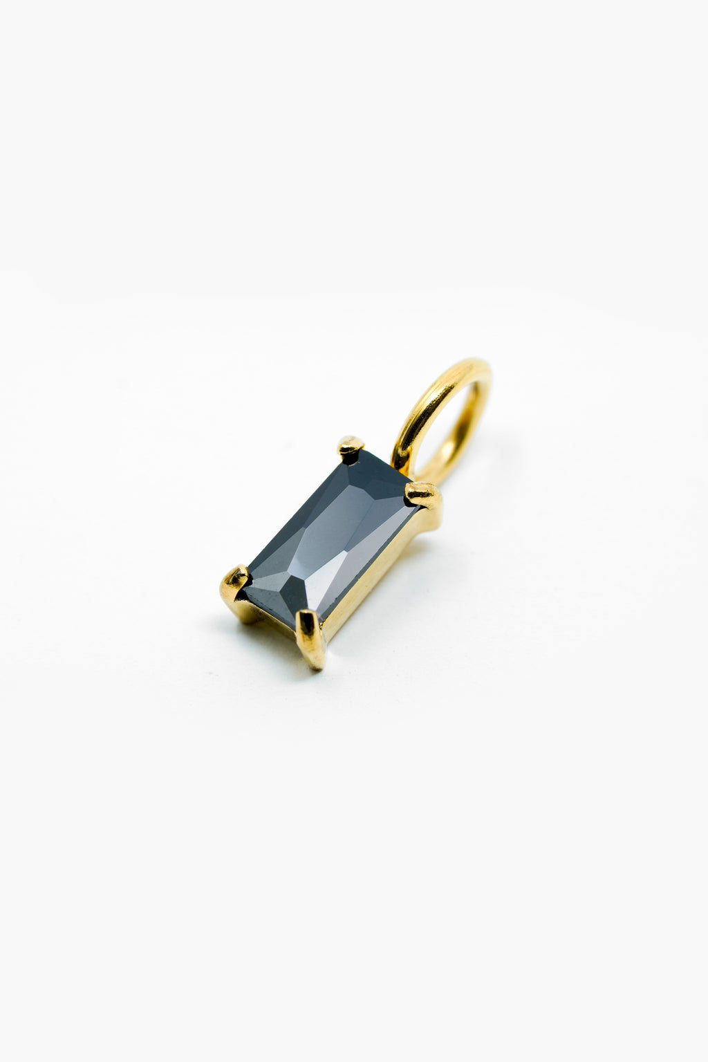 Goldener Geburtsstein-Charm für Februar