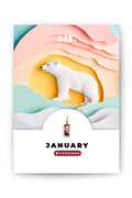 Goldener Geburtsstein-Charm für Januar