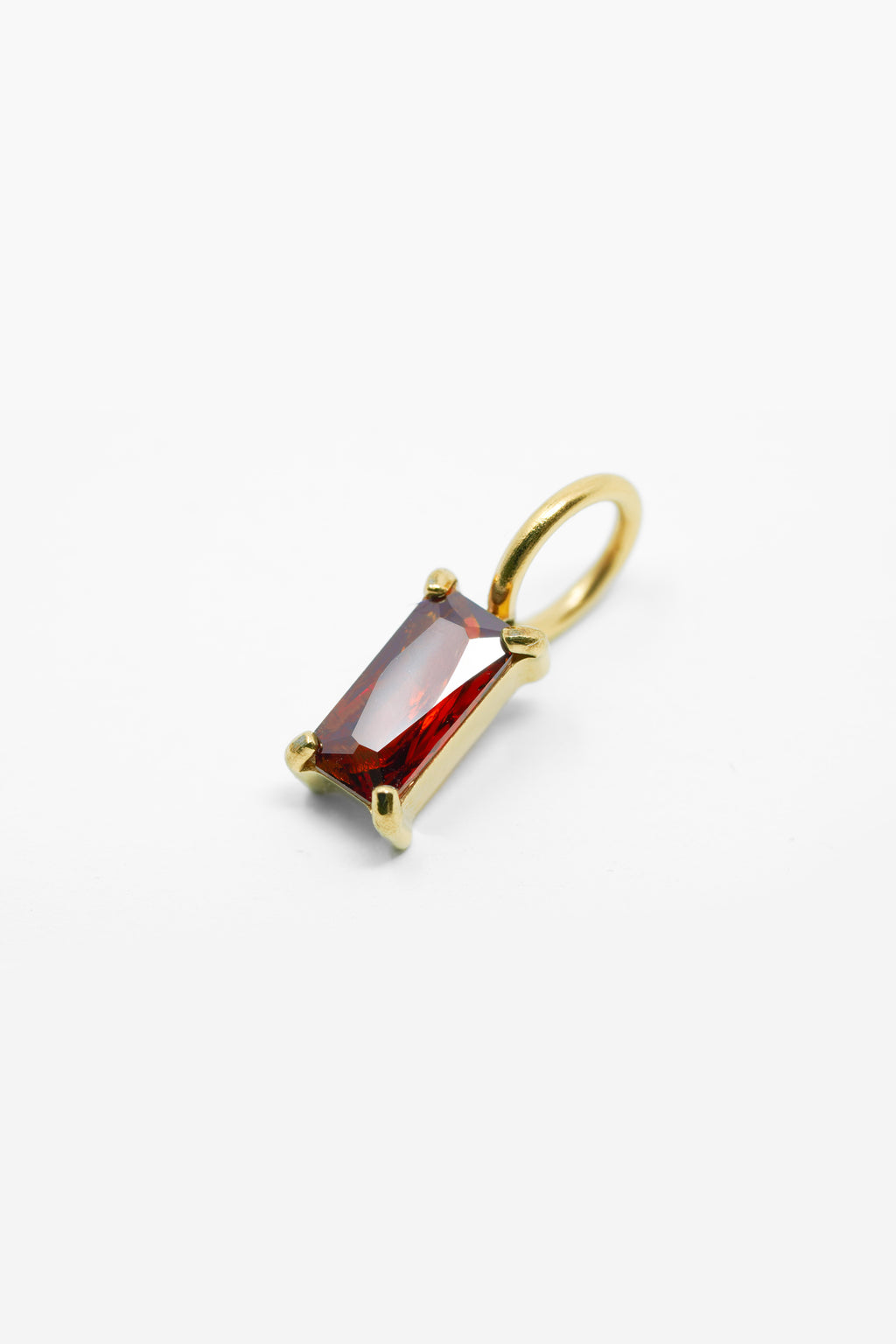 Goldener Geburtsstein-Charm für Januar