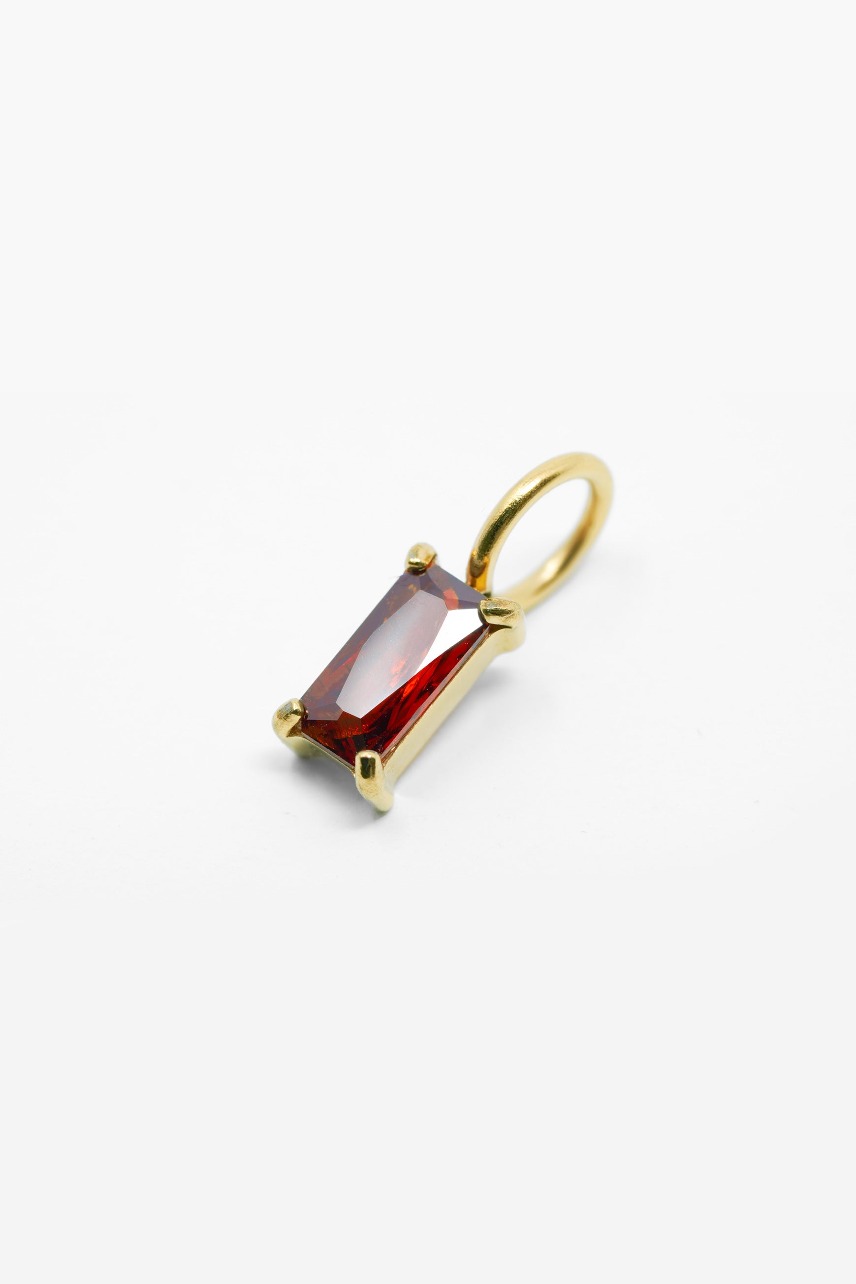 Goldener Geburtsstein-Charm für Januar