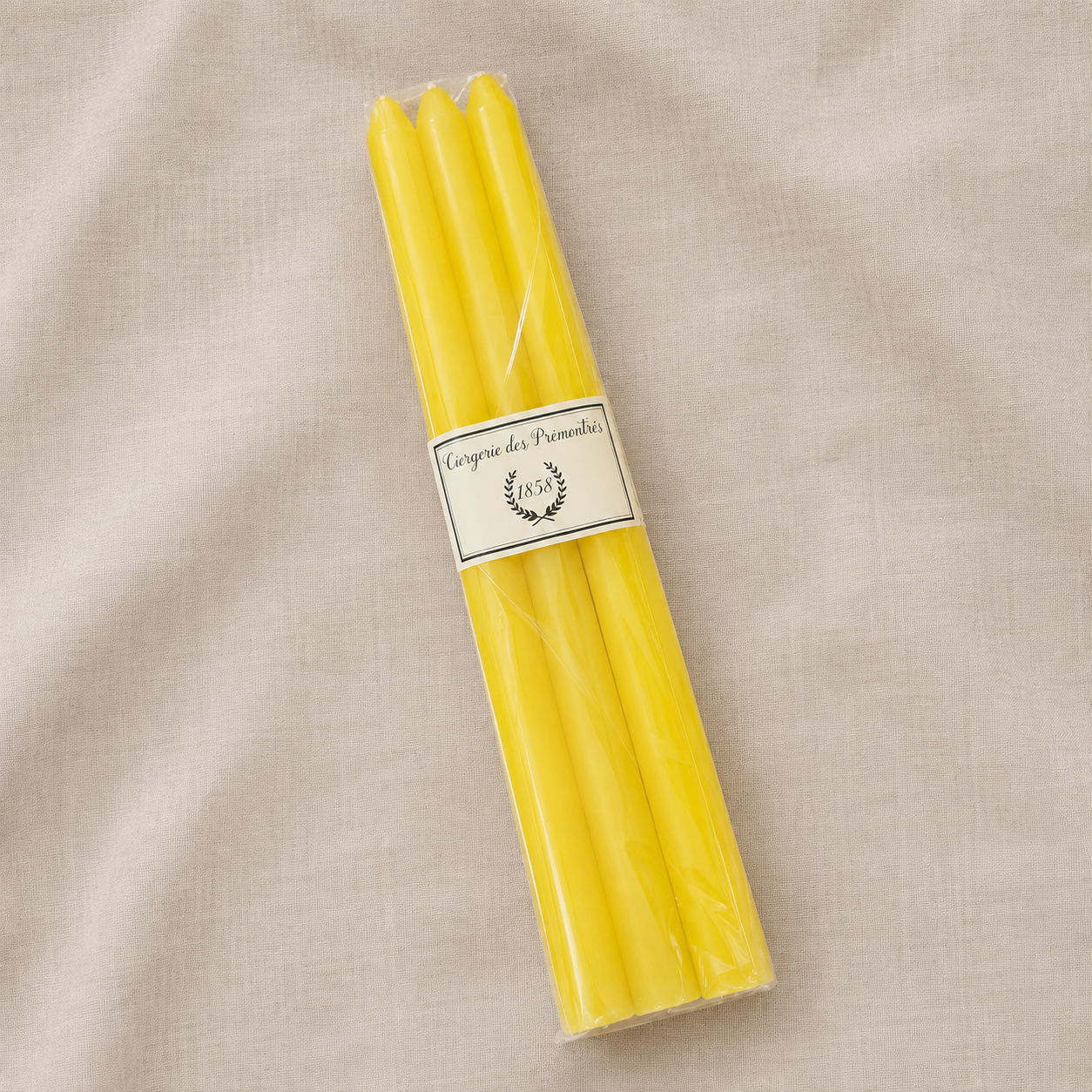 La Ciergerie des Prémontrés - Stabkerzen 30 cm · 6er Set – Vibrant Yellow
