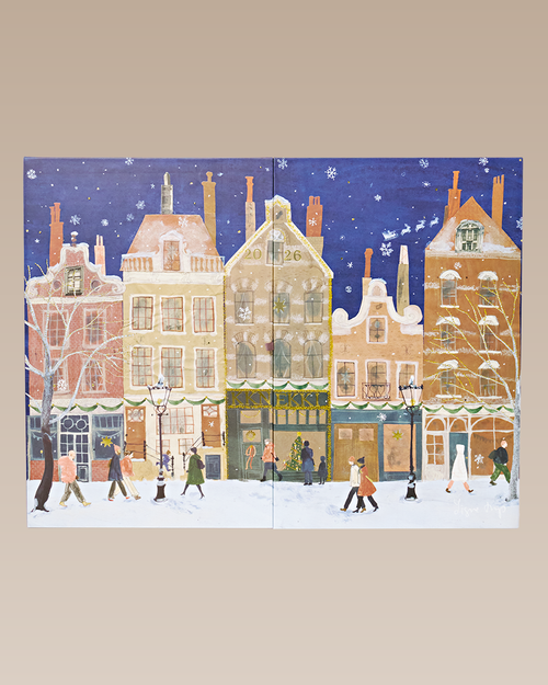 KKNEKKI Adventskalender 2026 – front – unverändertes Herstelleroriginal auf warmbeigem Hintergrund