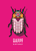 Postkarte - illi - LUZI Happy birthday von nobis design